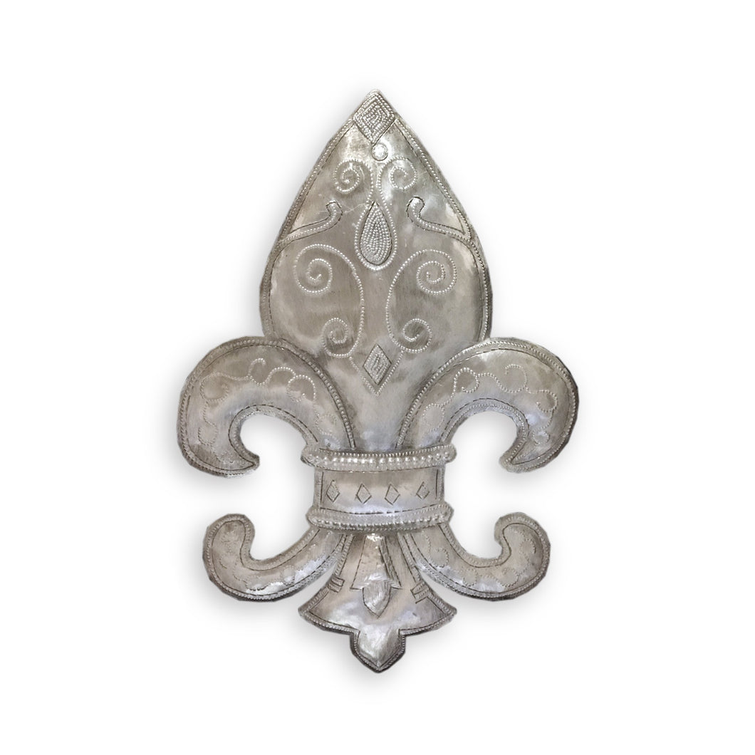 10 inch Fleur-de-Lis Metal Wall Art - Croix des Bouquets