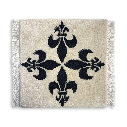 Fleur-de-Lis Rug (1'x1') - Bunyaad