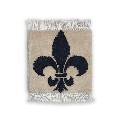 Fleur-de-Lis Rug Coaster - Bunyaad