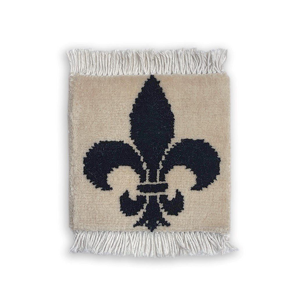 Fleur-de-Lis Rug Coaster - Bunyaad